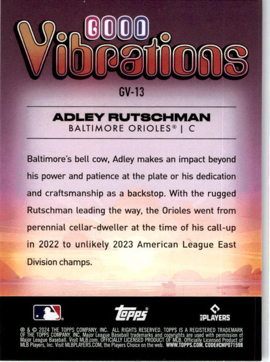 2024 Topps Big League Good Vibrations #GV-13 Adley Rutschman