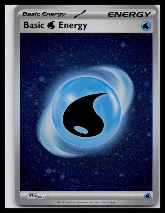 SV01: Scarlet & Violet Base Set #003 Basic Water Energy (Cosmos Holo)
