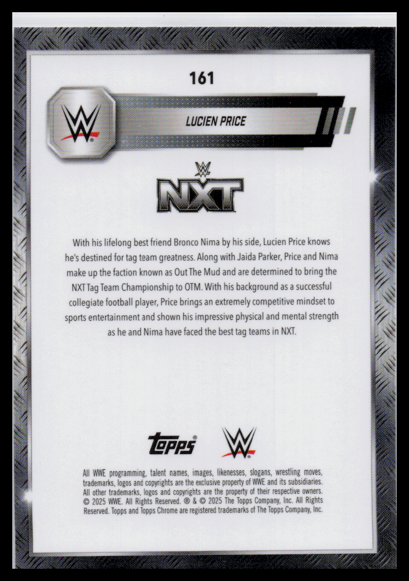 2024 Topps Chrome WWE #161 Lucian Price