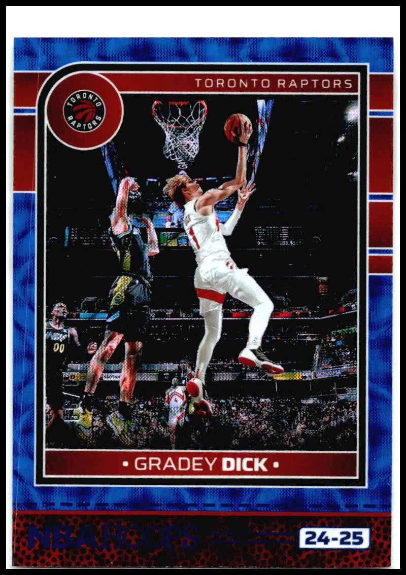 2024-25 Hoops Winter Blue Scope #/99 #42 Gradey Dick Toronto Raptors