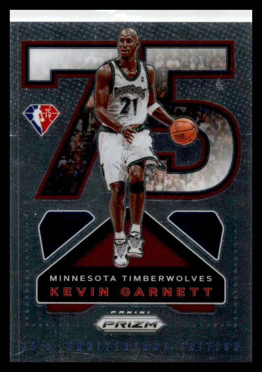 2021 Panini Prizm NBA 75th Logo Retail #22 Kevin Garnett Minnesota Timberwolves