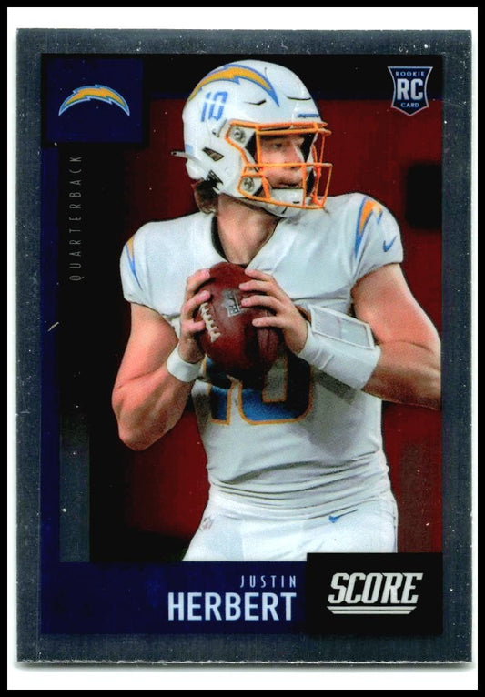 2020 Chronicles 2020 Score Update Rookies #443 Justin Herbert Charger