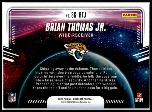 2024 Panini Absolute Star Gazing #SG-BTJ Brian Thomas Jr. Jacksonville Jaguars