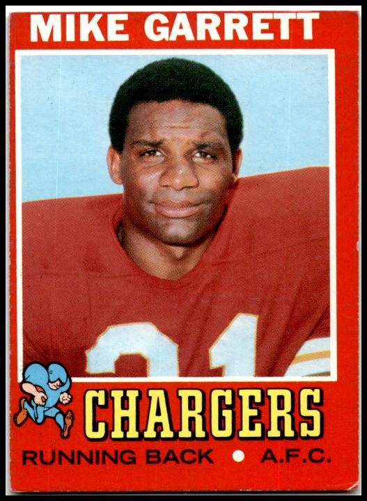 1971 Topps #119 Mike Garrett San Diego Chargers