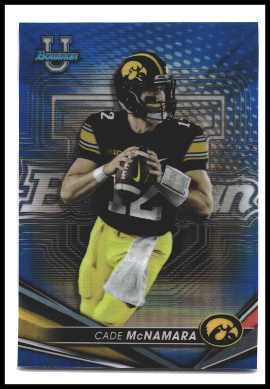 Cade McNamara #88 2022-23 Bowman's Best University Blue #/150 SN