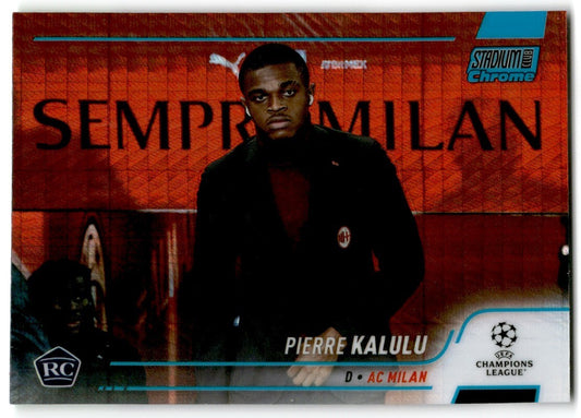 2022 Blue Prism Refractor Pierre Kalulu Rookie AC Milan #20