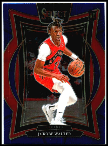 2024-25 Panini Select Blue (Retail) #96 Ja'Kobe Walter Rookie Toronto Raptors
