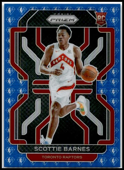 2021-22 Panini Prizm NBA 75th Anniversary #320 Scottie Barnes Rookie Raptors