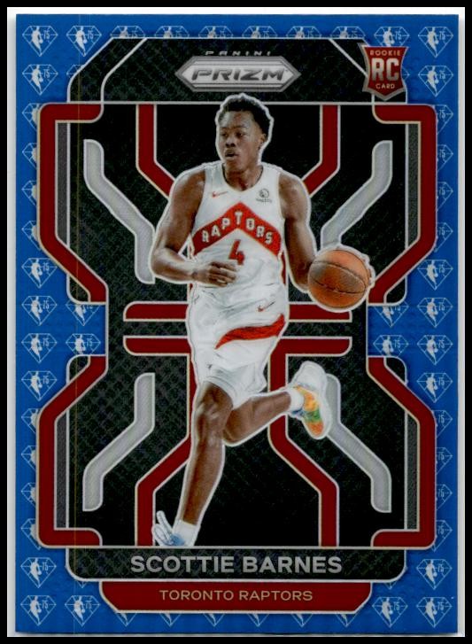 2021-22 Panini Prizm NBA 75th Anniversary #320 Scottie Barnes Rookie Raptors