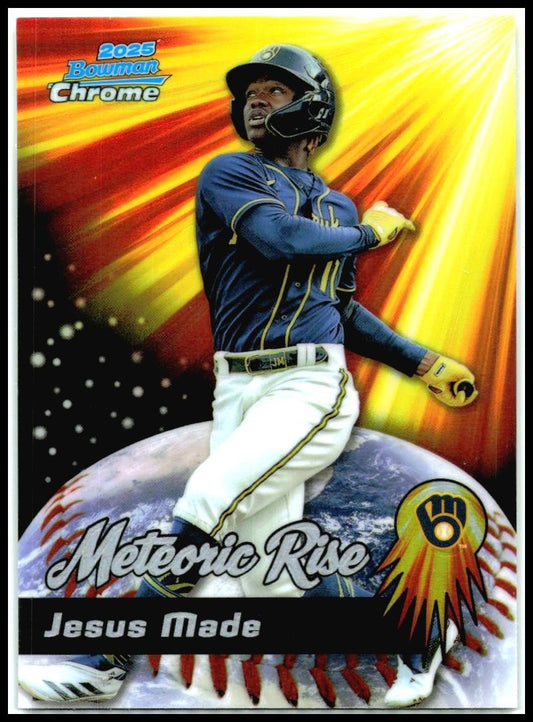 2025 Bowman Chrome Meteoric Rise #MR-3 Jesus Made Brewers
