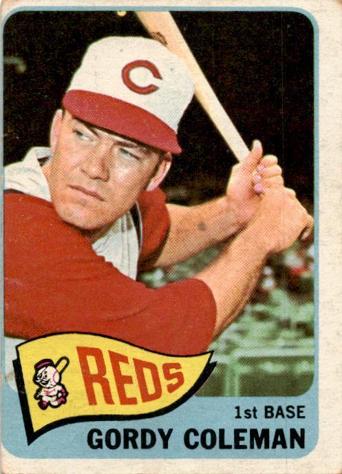 1965 Topps #289 Gordy Coleman Cincinnati Reds