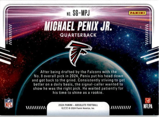 2024 Panini Absolute Star Gazing #SG-MPJ Michael Penix Jr. Atlanta Falcons
