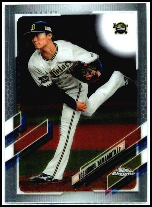 2021 Topps Chrome NPB #90 Yoshinobu Yamamoto Orix Buffaloes