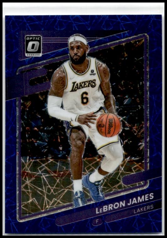2021-22 Donruss Optic Blue Velocity #41 LeBron James Los Angeles Lakers