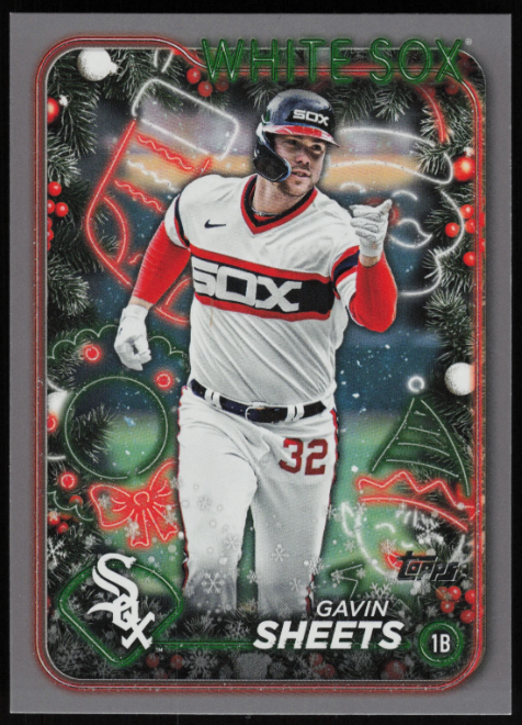 2024 Topps Holiday Silver Glitter #H93 Gavin Sheets
