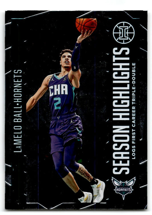 2020-21 Panini Illusions Season Highlights LaMelo Ball Charlotte Hornets #9