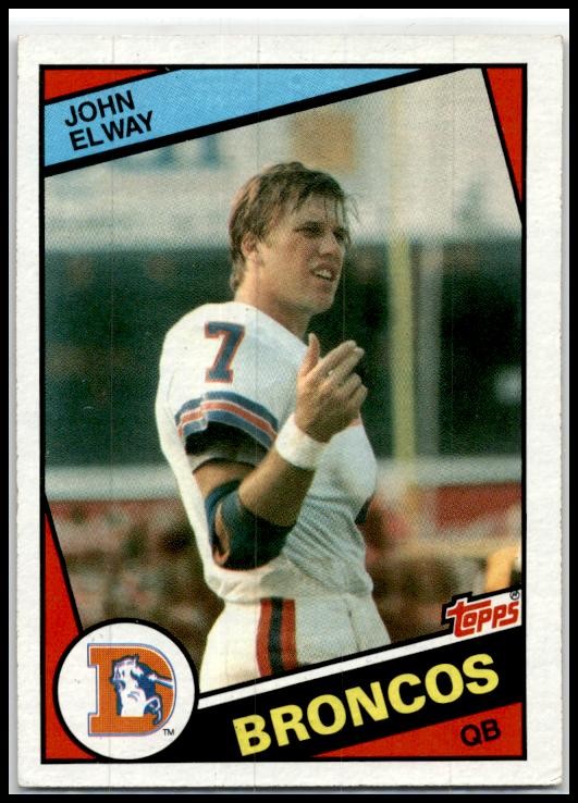 1984 Topps #63 John Elway Rookie Denver Broncos