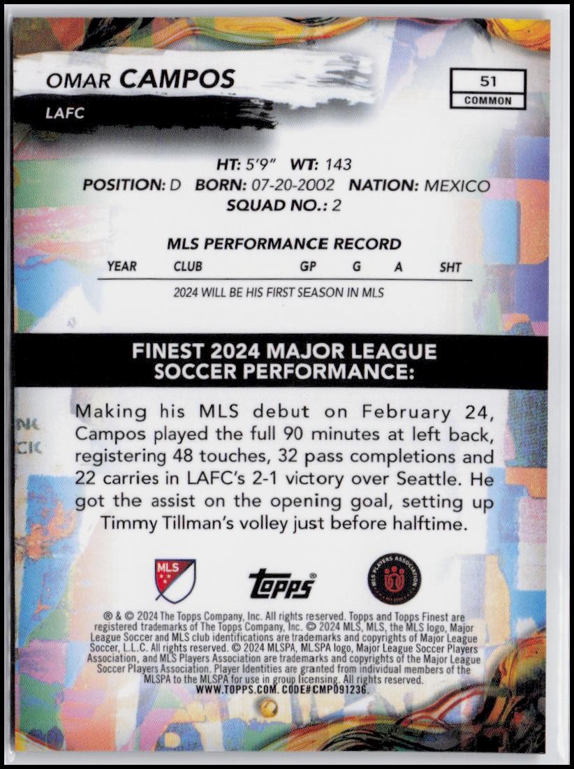 2024 Finest MLS #51 Omar Campos