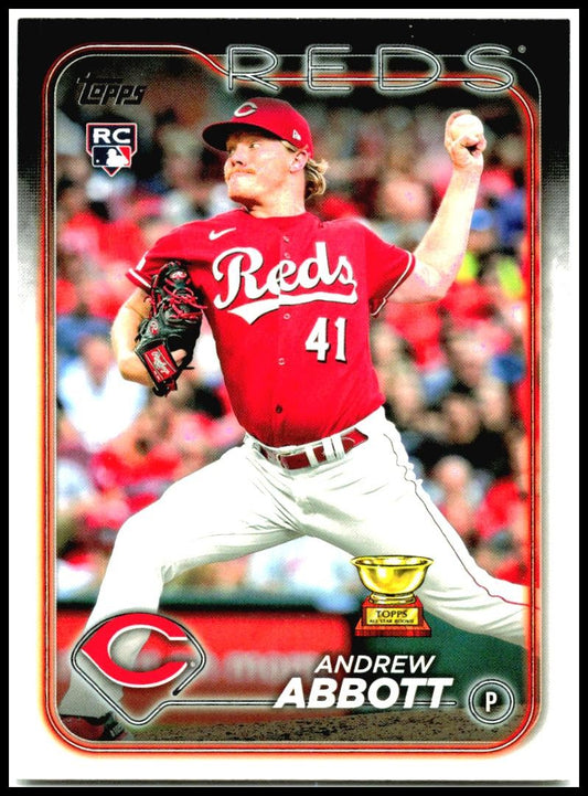 2024 Topps #214 Andrew Abbott Rookie Cincinnati Reds