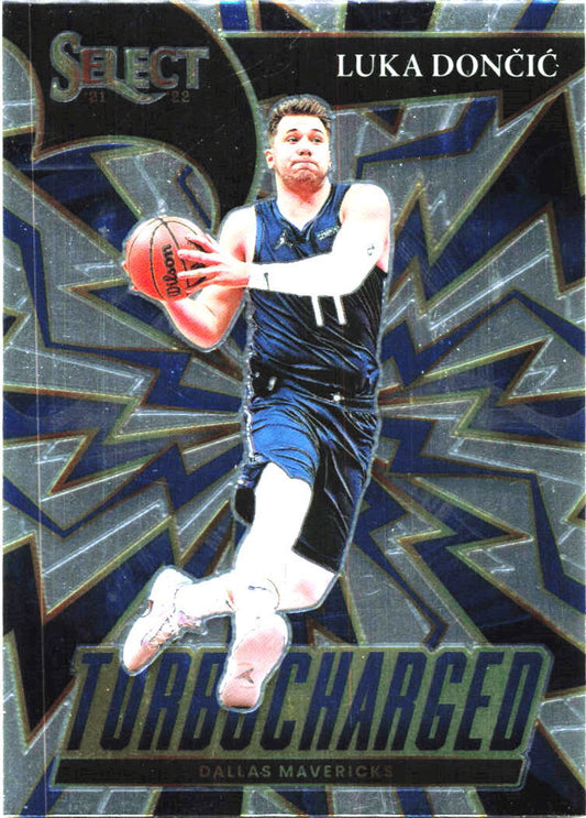 2021-22 Panini Select Turbo Charged #9 Luka Doncic Dallas Mavericks