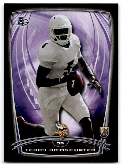 2014 Bowman Rookies Black Teddy Bridgewater Rookie Minnesota Vikings #37