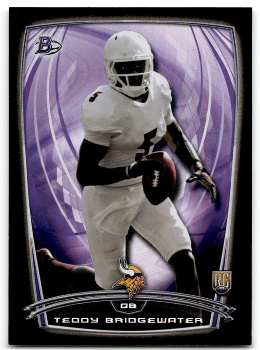 2014 Bowman Rookies Black Teddy Bridgewater Rookie Minnesota Vikings #37