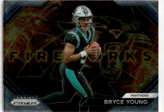 2023 Panini Prizm Fireworks #F-6 Bryce Young Carolina Panthers