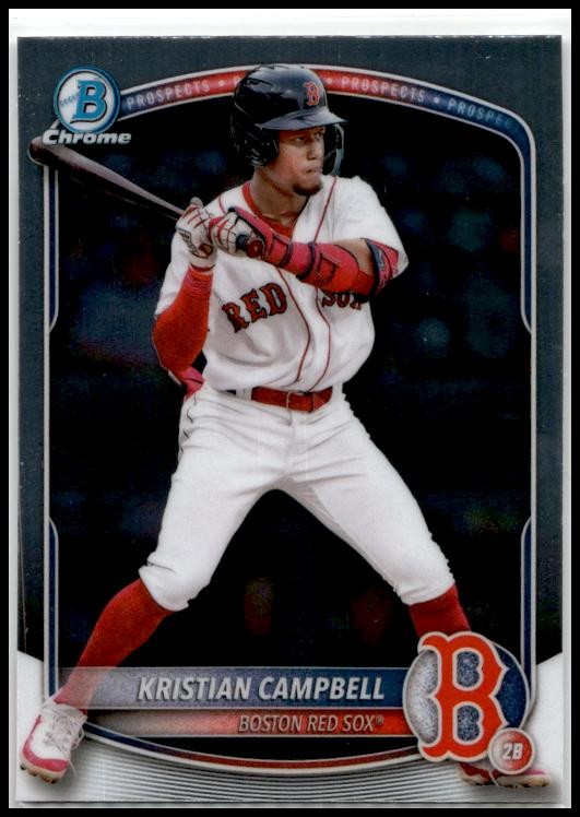 2025 Bowman Chrome Prospects #BCP-42 Kristian Campbell Boston Red Sox