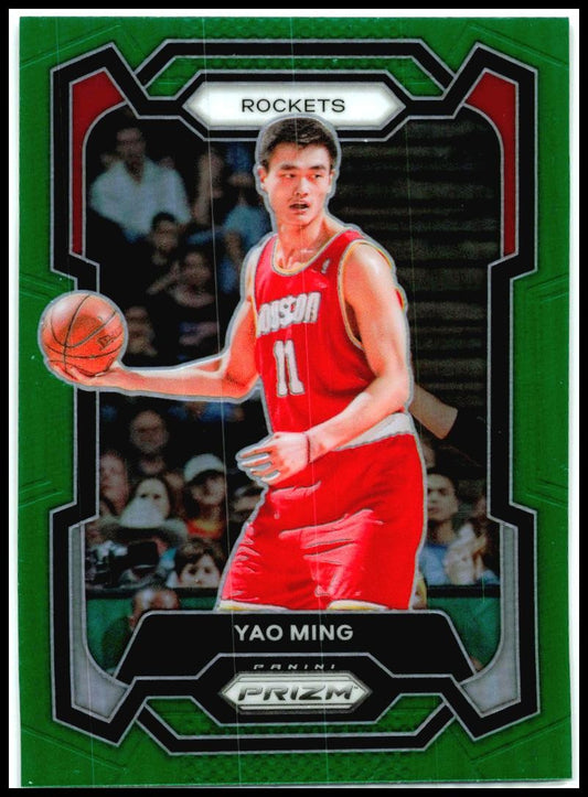 2023-24 Panini Prizm Prizms Green #199 Yao Ming Houston Rockets