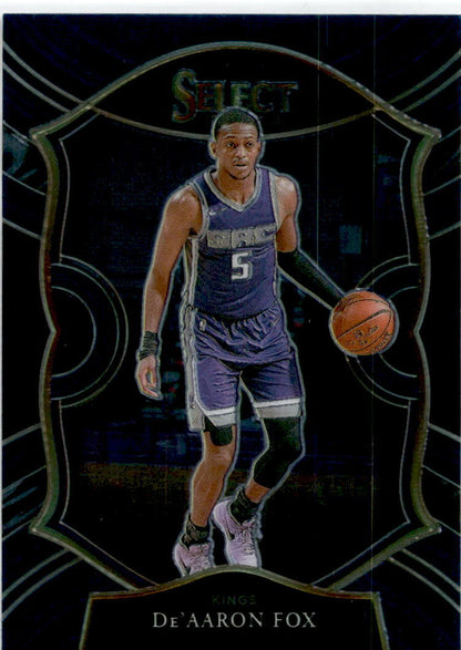 2020-21 Panini Select Blue #32 De'Aaron Fox Sacramento Kings