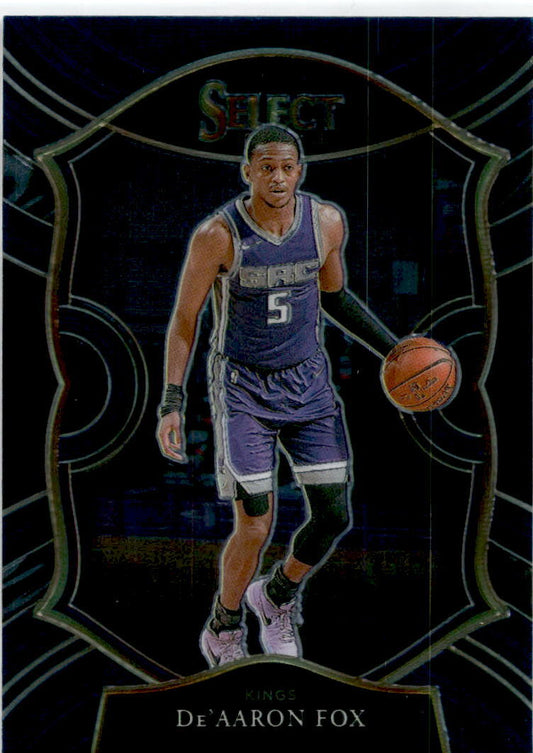 2020-21 Panini Select Blue #32 De'Aaron Fox Sacramento Kings