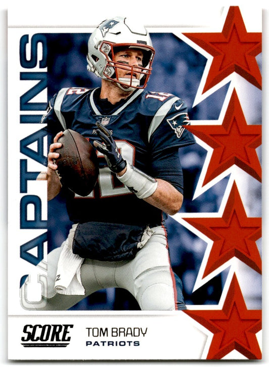 2019 Score Captains Tom Brady New England Patriots #C-14