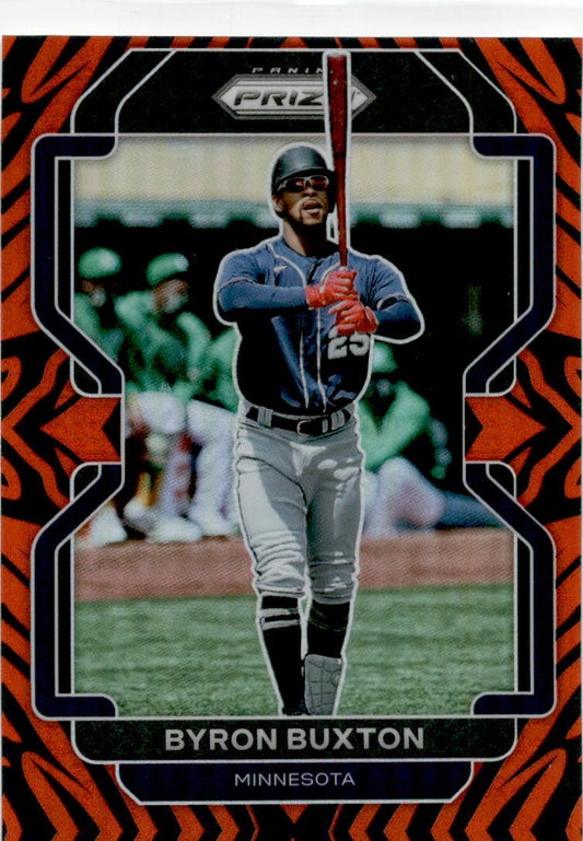 2022 Panini Prizm Tiger Stripes Prizm #87 Byron Buxton Minnesota Twins