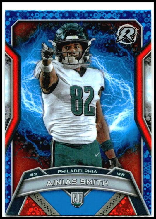 2024 Resurgence Blue And Orange Spark Disco #176 Ainias Smith Rookie Eagles