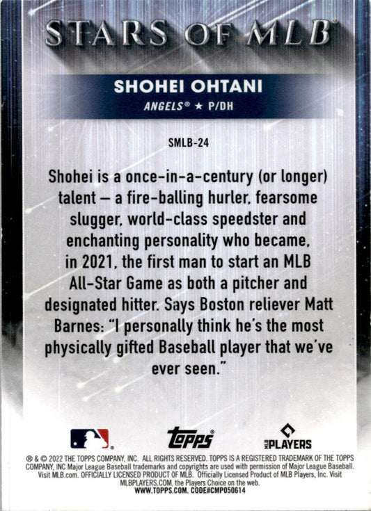 2022 Topps Stars of the MLB #SMLB-24 Shohei Los Angeles Angels Los Angeles Angel