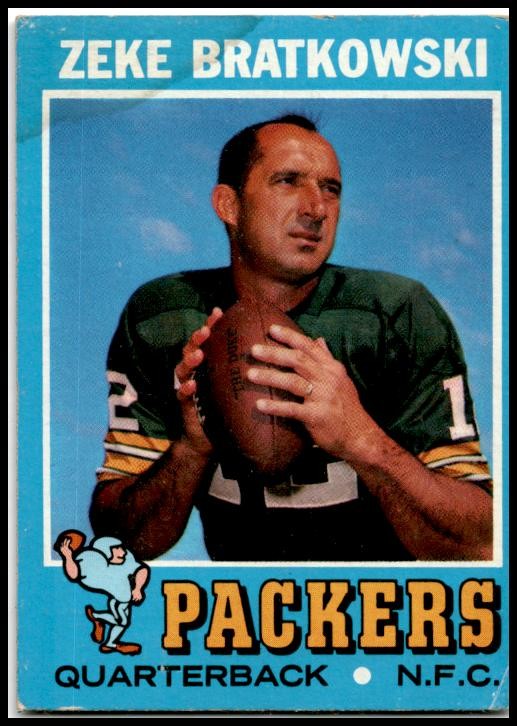 1971 Topps #111 Zeke Bratkowski Green Bay Packers