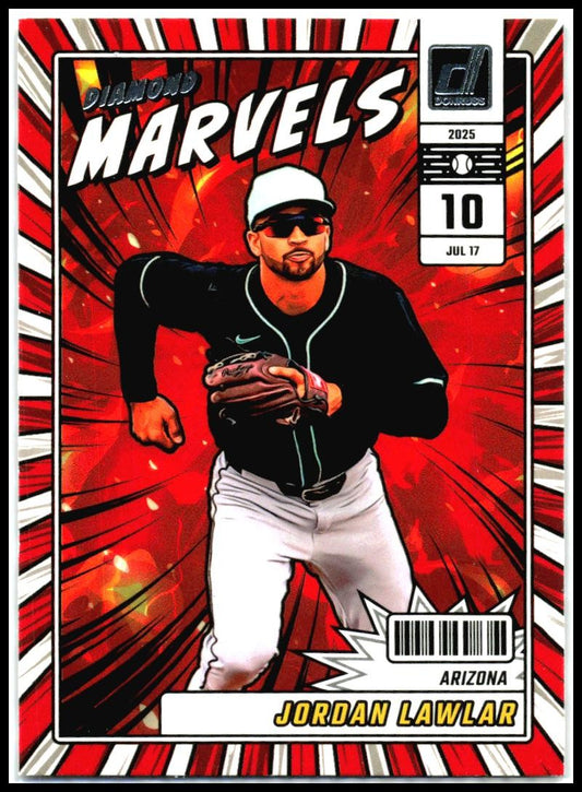 2025 Donruss Diamond Marvels #17 Jordan Lawlar Arizona Diamondbacks