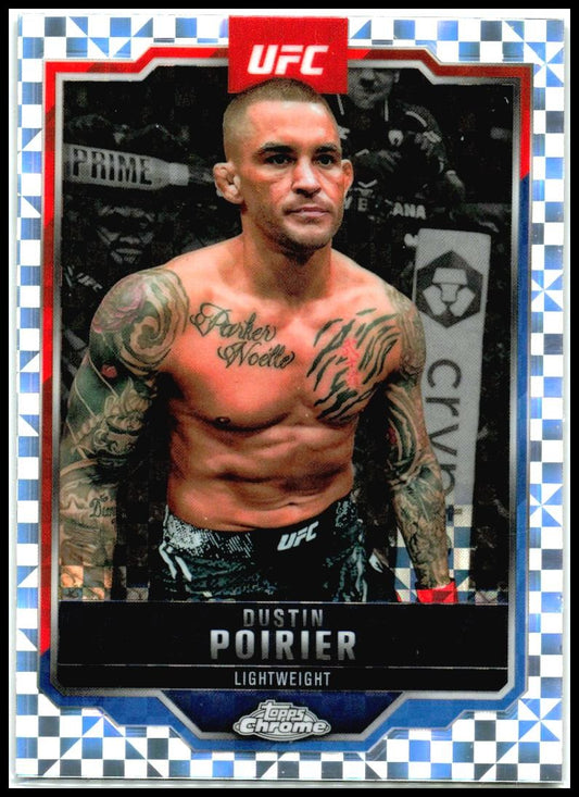 2025 Topps Chrome UFC X-Fractor #7 Dustin Poirier