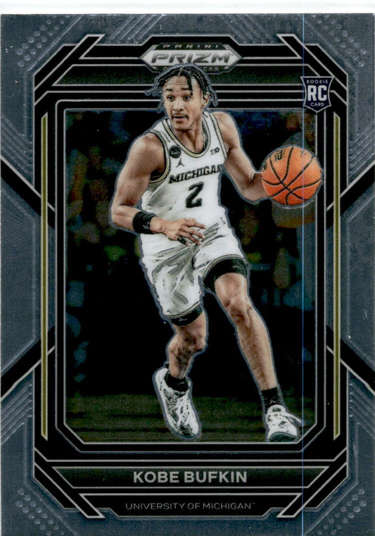 2023 Panini Prizm Draft Picks #22 Kobe Bufkin Michigan Wolverines