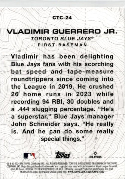 2024 Topps City to City #CTC-24 Vladimir Guerrero Jr. Toronto Blue Jays