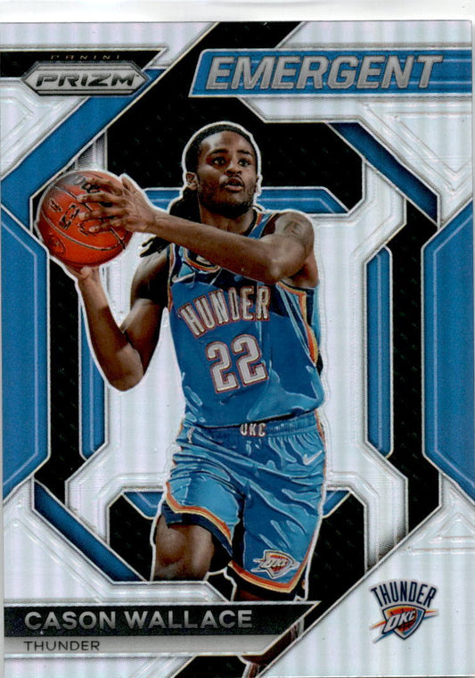 2023-24 Panini Prizm Emergent Prizms Silver #29 Cason Wallace Thunder