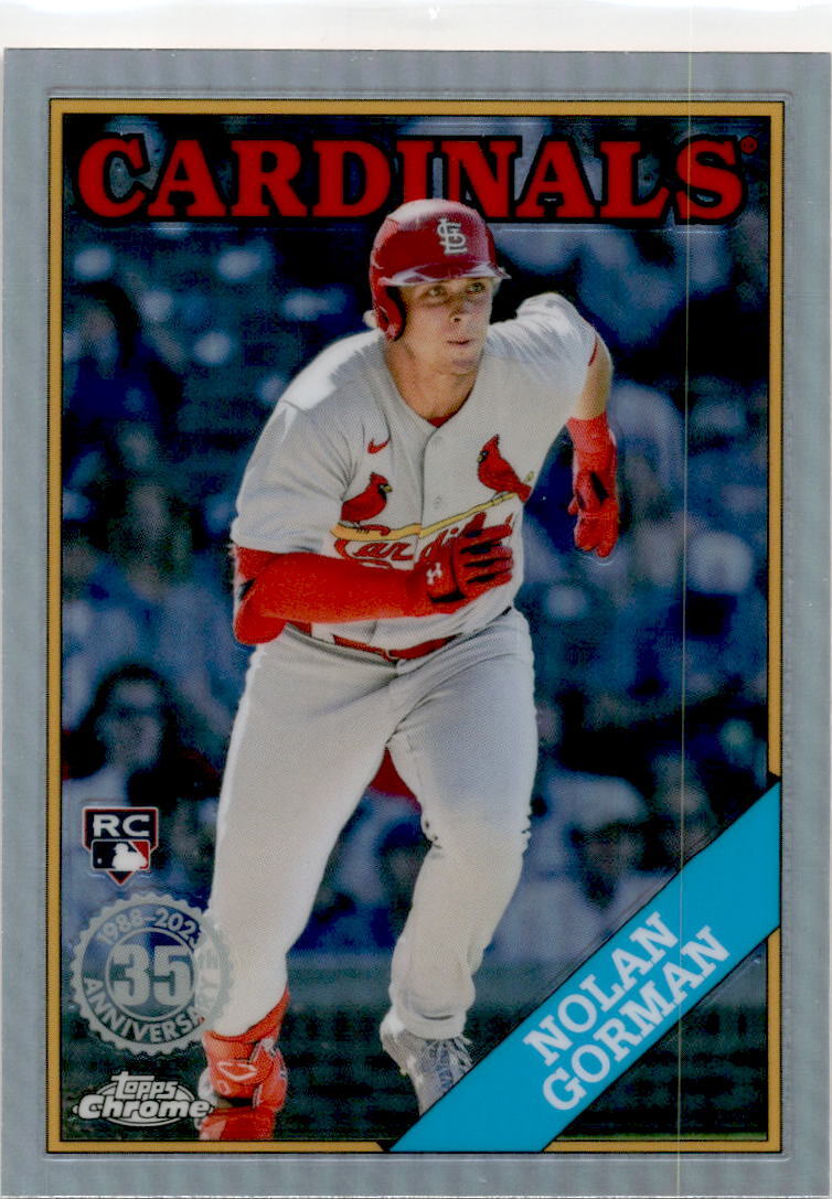 2023 Topps Chrome 1988 Topps Baseball #88BC-18 Nolan Gorman St. Louis Cardinals