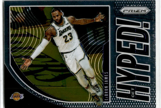 2019-20 Panini Prizm Get Hyped! #2 LeBron James Los Angeles Lakers
