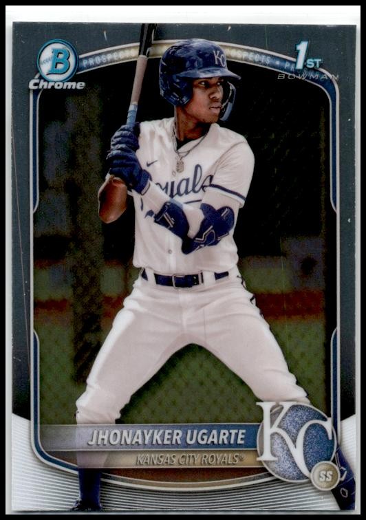 2025 Bowman Chrome Prospects #BCP-123 Jhonayker Ugarte Kansas City Royals