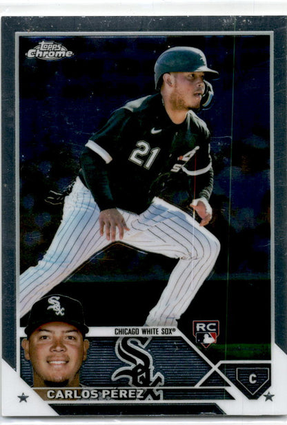 2023 Topps Chrome #133 Carlos Pérez Chicago White Sox.