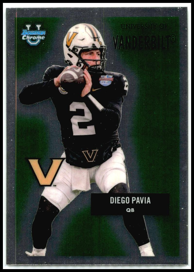 2025 Bowman University Chrome 1955 Bowman #55AV-26 Diego Pavia Vanderbilt