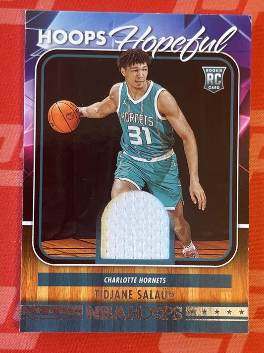 2024-25 Hoops Hoops Hopeful Memorabilia #HHM-TSH Tidjane Salaun Hornets