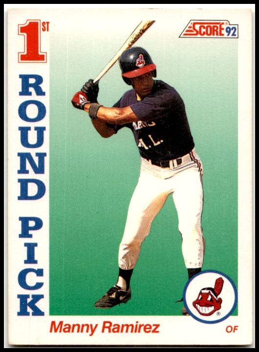 1992 Score #800 Manny Ramirez Rookie Cleveland Indians