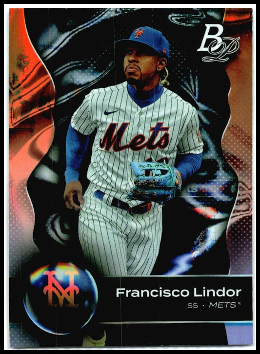 2023 Bowman Platinum #66 Francisco Lindor New York Mets