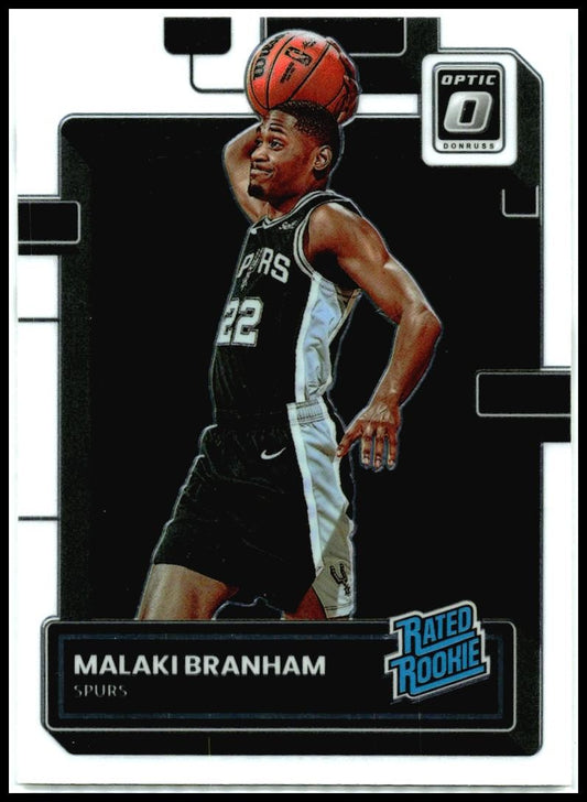 2022-23 Donruss Optic #222 Malaki Branham Rookie San Antonio Spurs